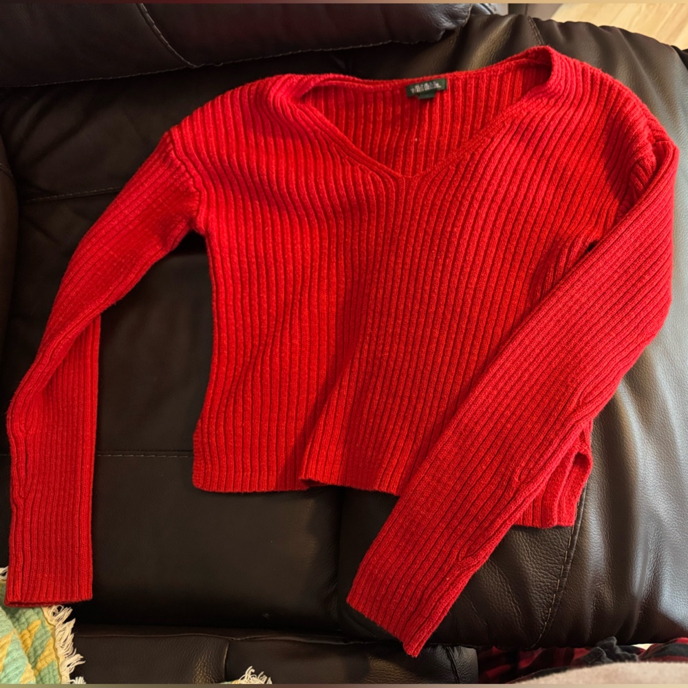 Wild Fable Red Off-the-Shoulder Sweater